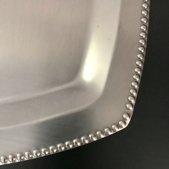 Pewter toned Party-lite pillar tray - Picture 2 of 7